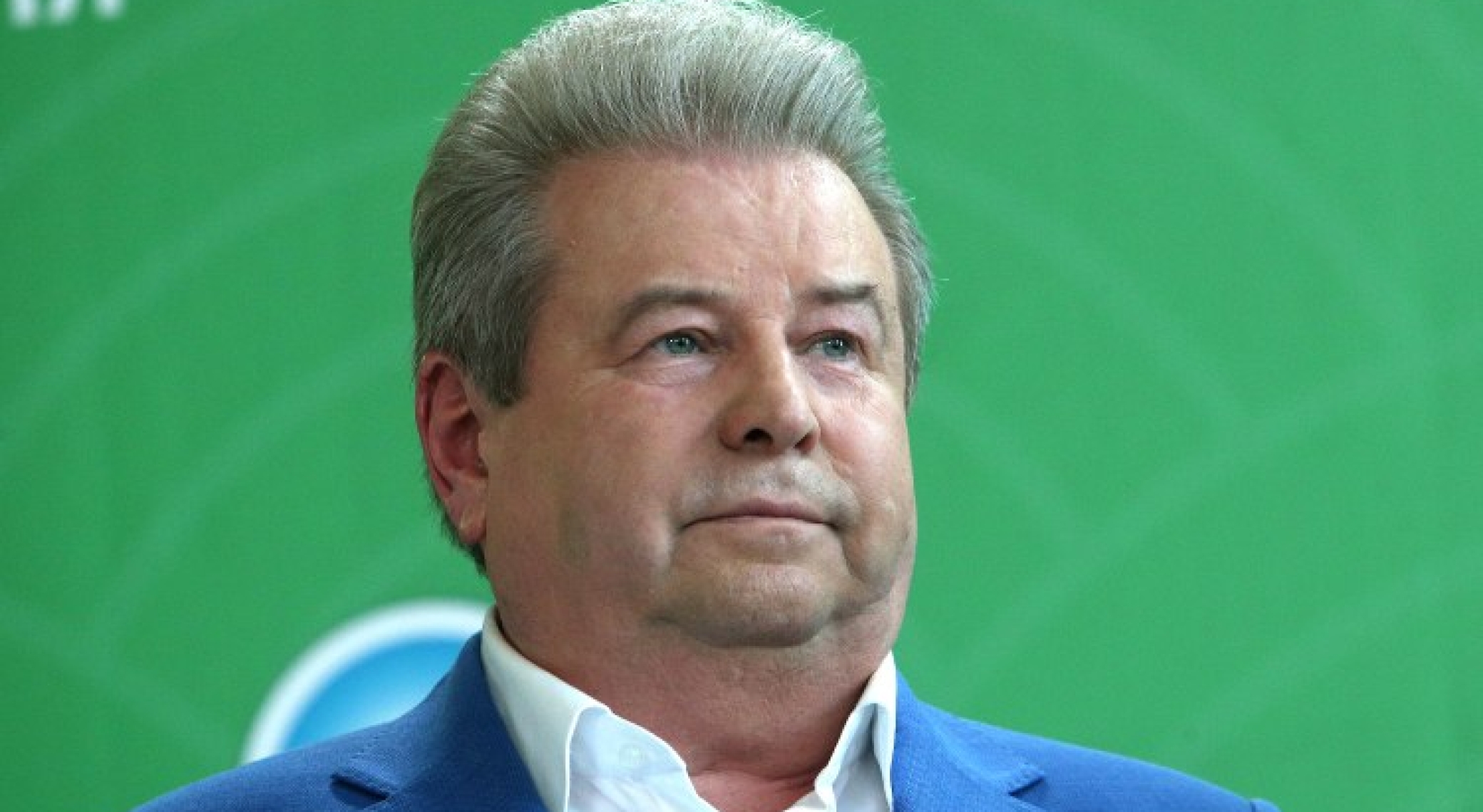 Лидер избирательного списка Аграрной партии Украины Михаил Поплавский  во время брифинга на тему: «Государство поднимет из руин - аграрий, фермер, селянин!» в Фастове (Киевская область), 4 июля 2019 г.  Фото Синица Александр / УНІАН