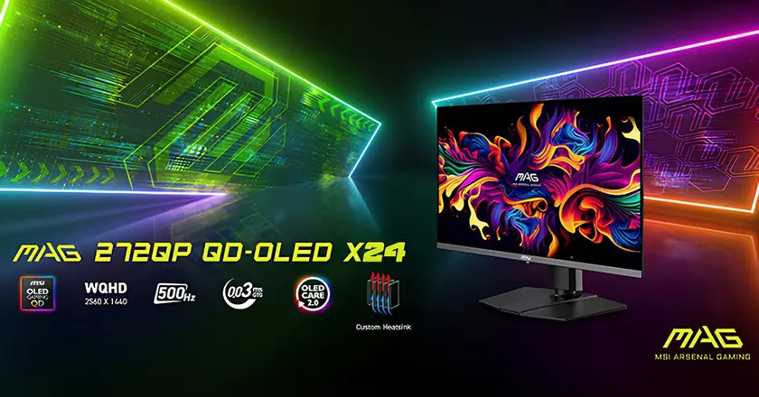 MSI випустила новий недорогий геймерський QD-OLED монітор із діагоналлю 27″ і частотою 240 Гц