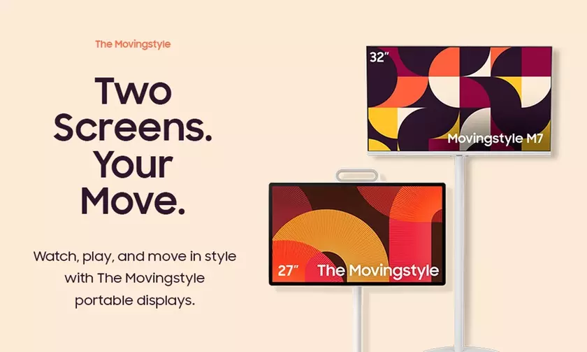Samsung представила портативні монітори Movingstyle — нова концепція домашніх дисплеїв