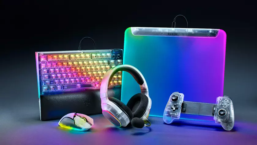 Razer представила Phantom White — стильну лінійку напівпрозорої геймерської периферії з ретро-футуристичним дизайном і RGB-підсвіткою