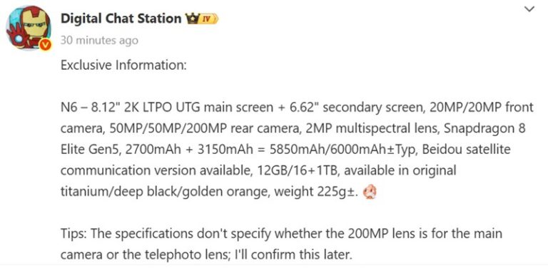 Oppo Find N6 дизайнерські зображення