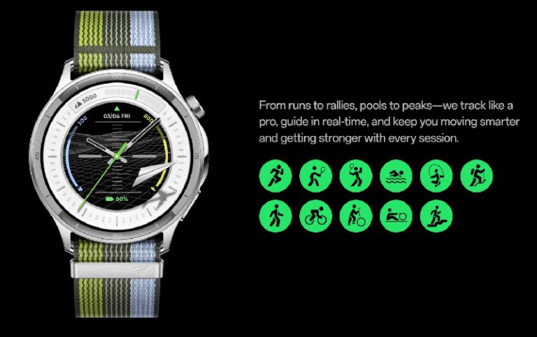 Oppo Watch S в сріблястому кольорі