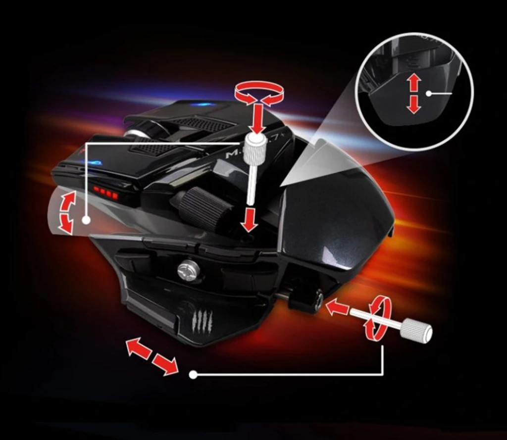 Дизайн миші Mad Catz MMO 7+